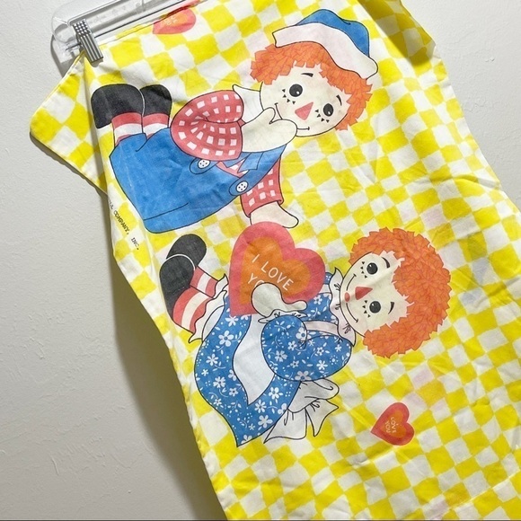 Vintage Raggedy Ann & Andy Pillowcase 1970s - Picture 6 of 8